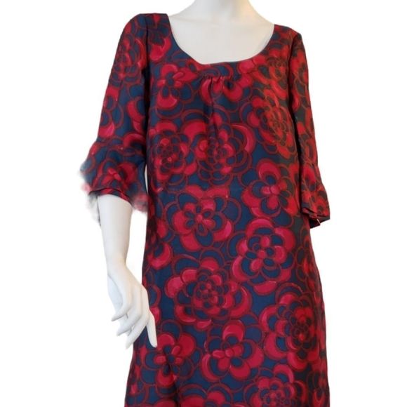 Juicy Couture 100% Silk Floral  Shift Dress - Picture 7 of 8